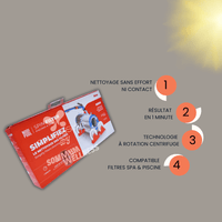 spin filter economie eau nettoyage filtre spa efficace