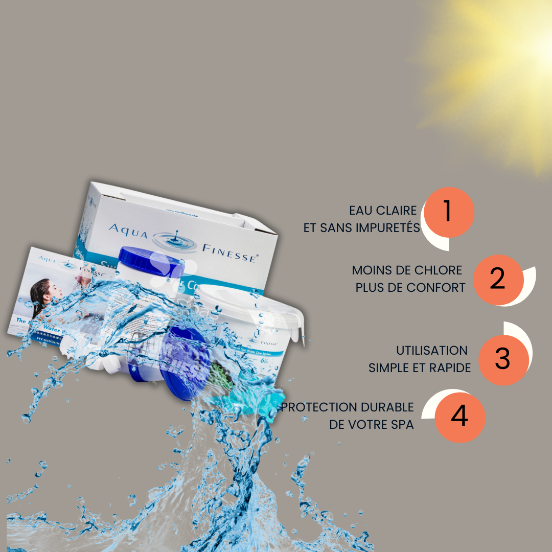AquaFinesse Spa de Nage – 6 Mois d’Entretien Facile
