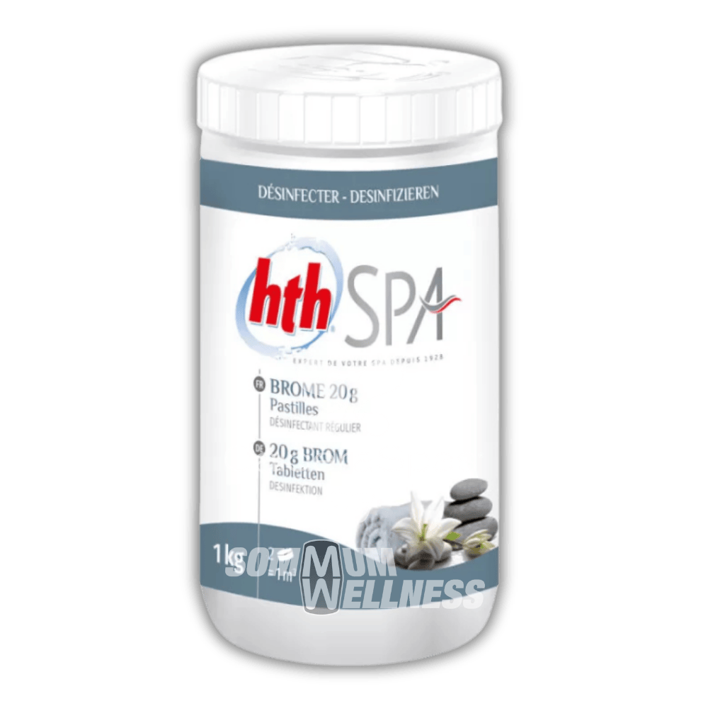 Pastilles de brome HTH Spa 1kg – Désinfectant efficace