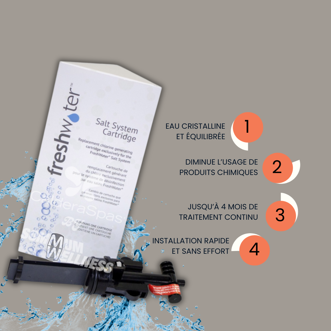 Cartouche pour système de sel FreshWater®️ – Une eau cristalline et sans effort