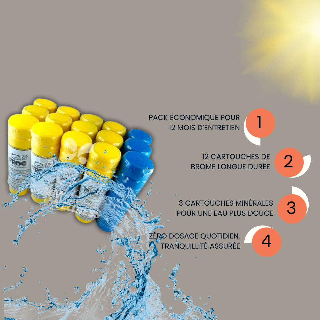 Pack Spa FROG 12 Mois – 15 Cartouches