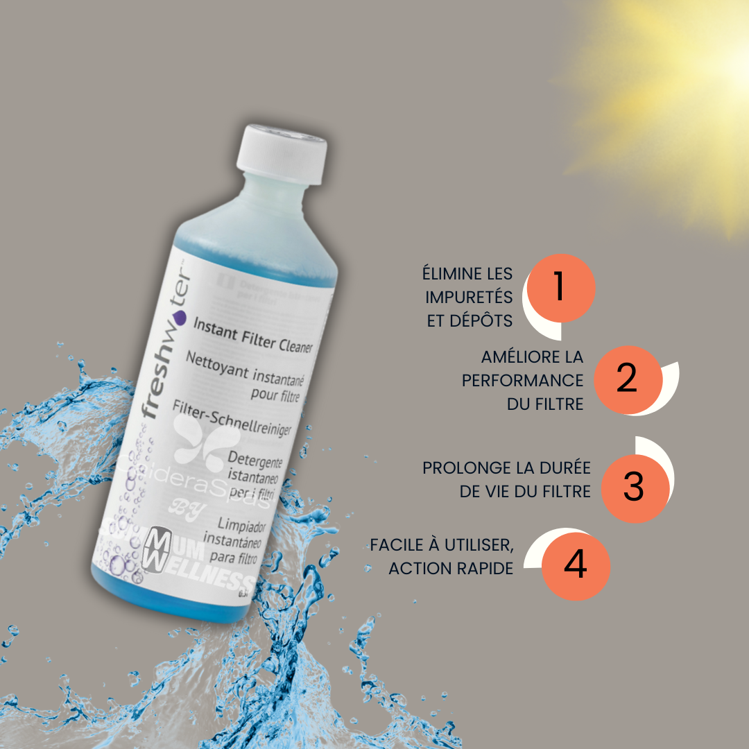 Nettoyant Filtre Instantané FreshWater®️ – Entretien Optimal pour Votre Spa
