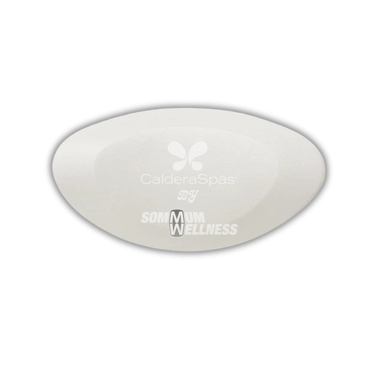 Appui tête blanc de face