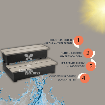 marche spa caldera ecotech securite confort acces spa