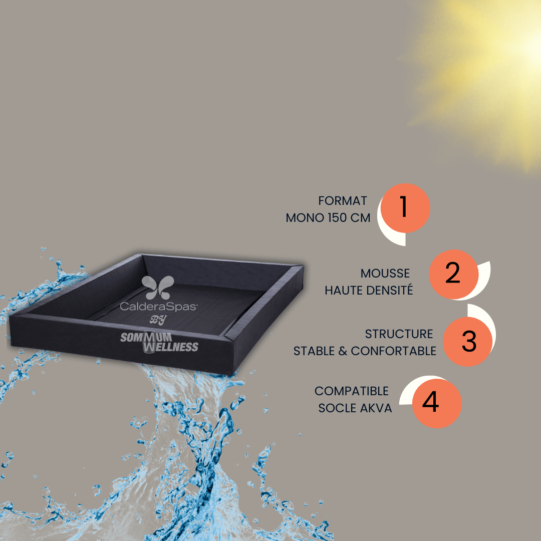 Cadre mousse lit à eau avec avantages produit
