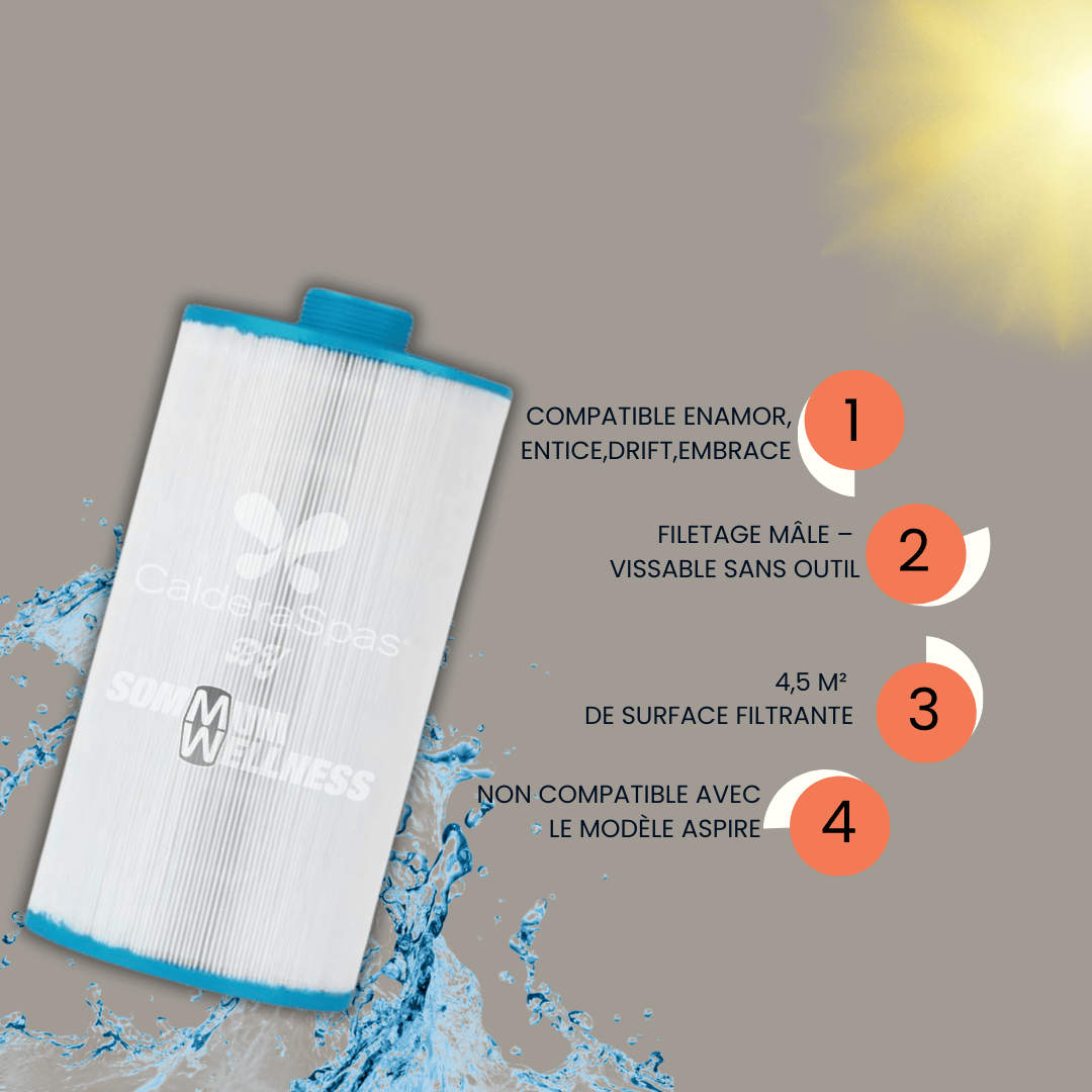 cartouche filtre spa fantasy spas 4.5m2 filtration