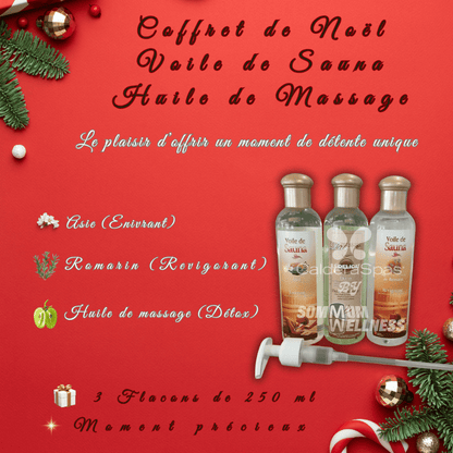 Coffret voile de saun + 1 huile de massage