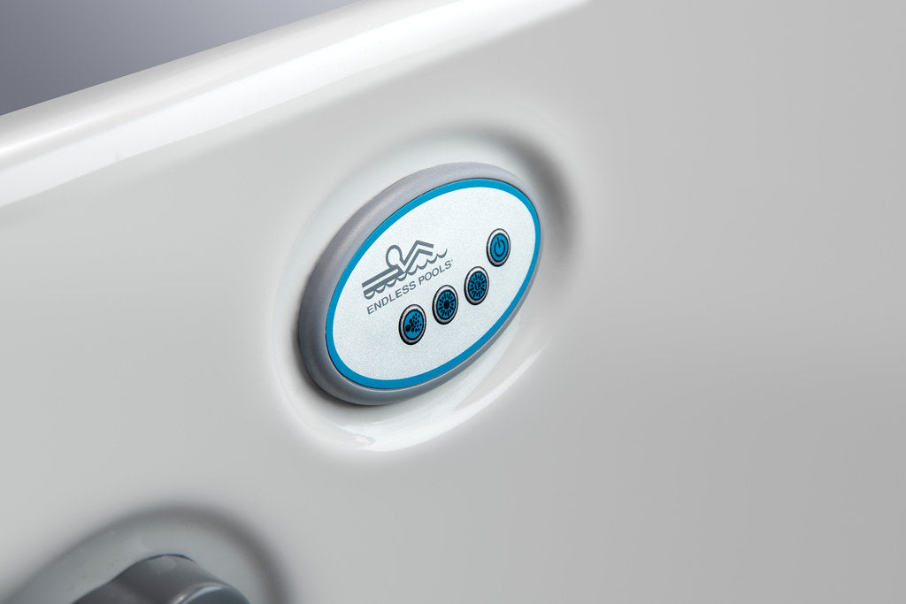 panneau de commande du spa de nage Endless Pools E500 pour jets et éclairage