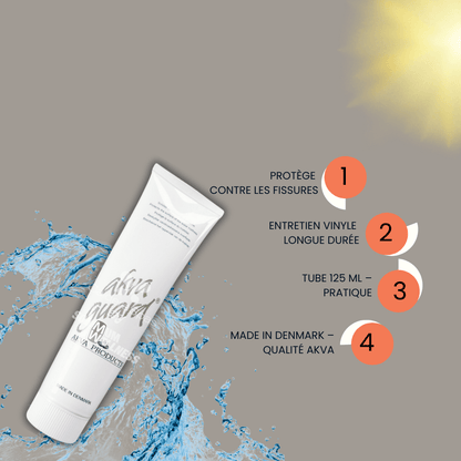 Tube de crème pour lit à eau Akva avec avantages produit