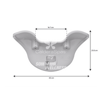 appui tete caldera utopia 77536 dimensions entraxe 167 mm fixation picots
