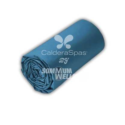 Drap housse bleue vague