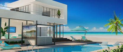 abri de spa Covana Evolution au bord de la mer