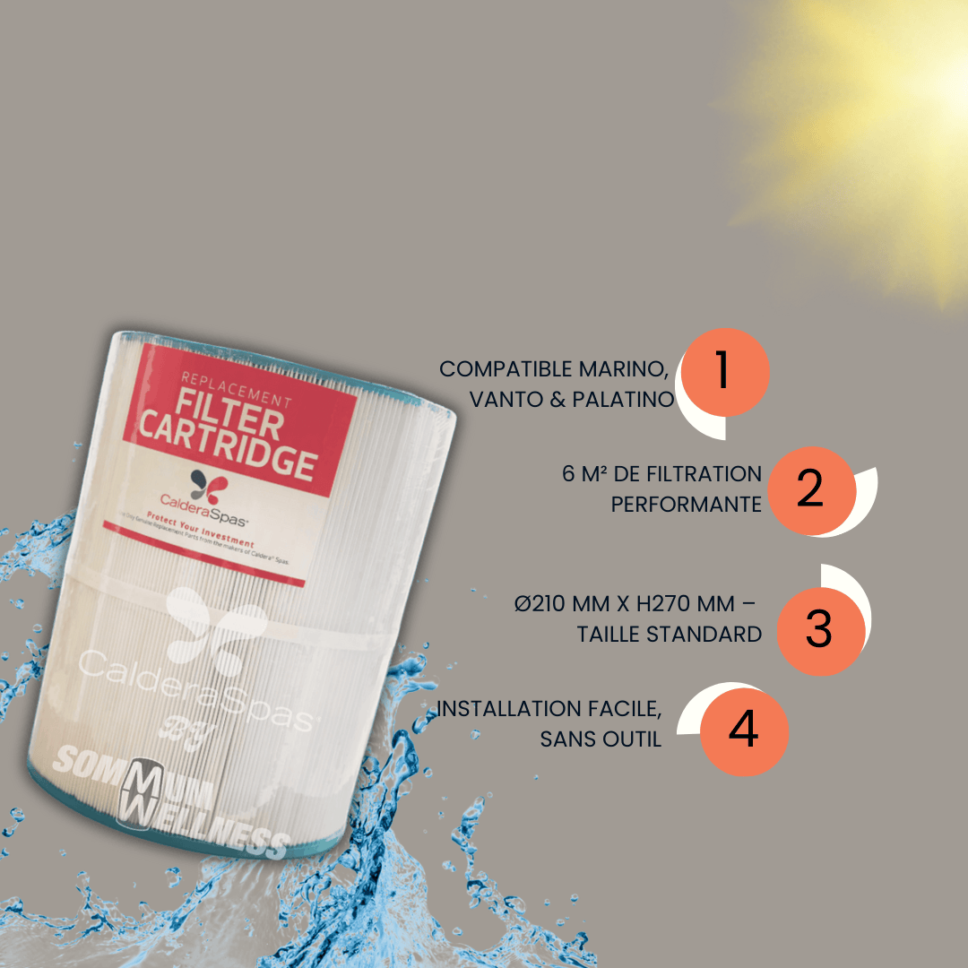 Filtre CalderaSpas avec avantages produit