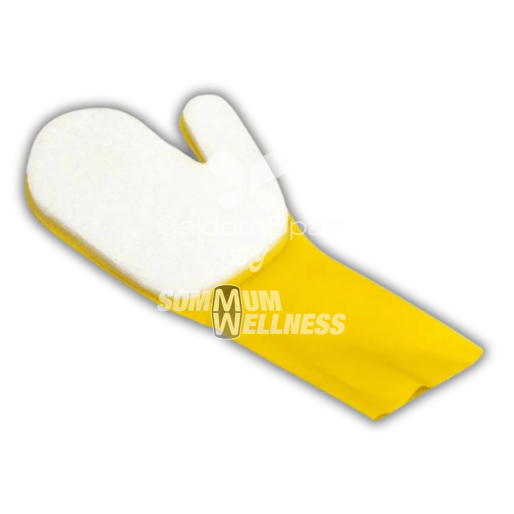 Gant nettoyage jaune et blanc