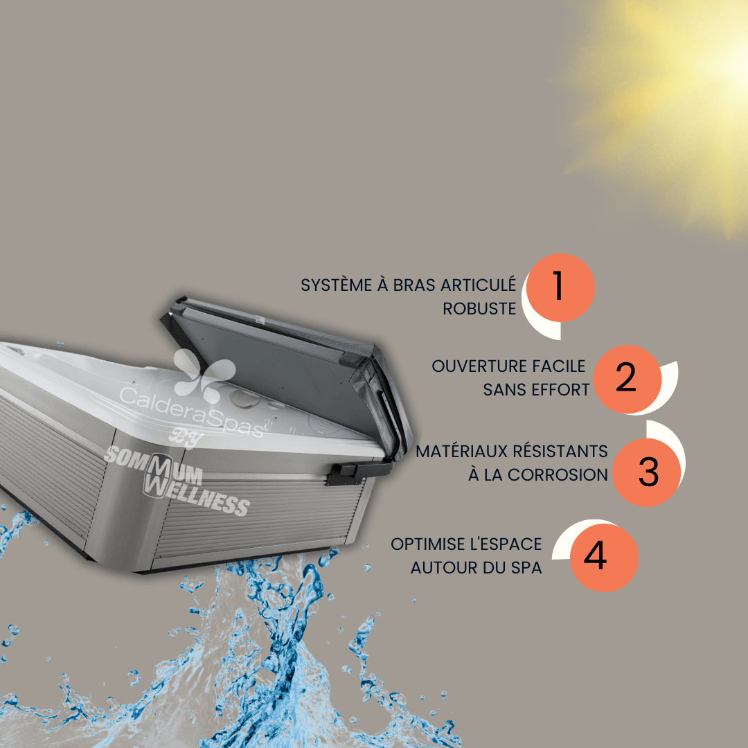 Lève couverture spa avec avantages produit