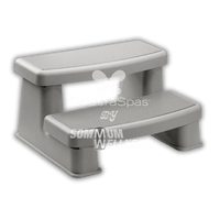 marche spa polymere grise design moderne acces spa