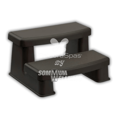 marche spa polymere marron effet bois naturel acces spa