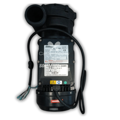 Pompe spa avec étiquette