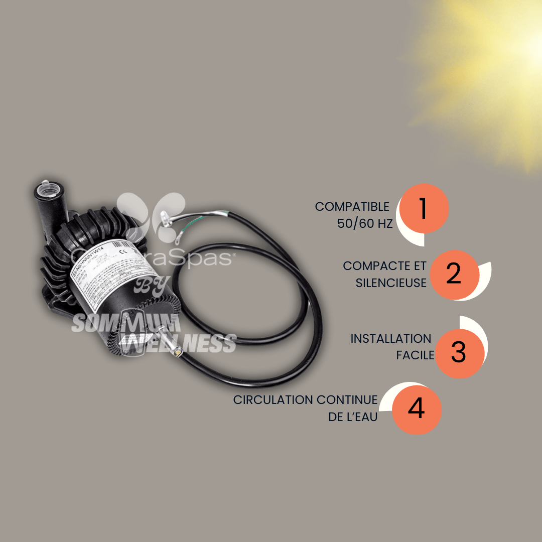 pompe spa e5 fonctionnement schema circulation eau spa