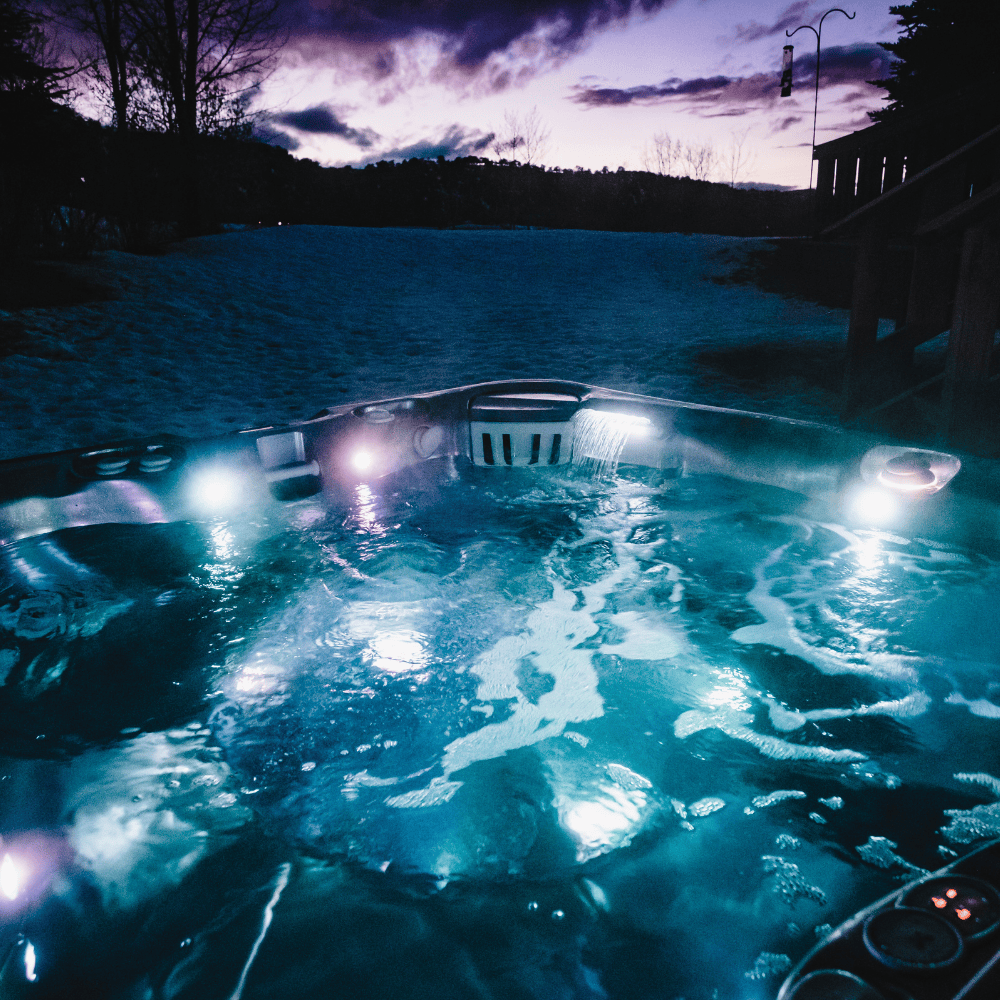 spa Caldera Cantabria Utopia avec éclairage LED multi-zone de nuit