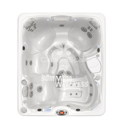 vue aerienne spa Caldera Martinique 5 places 34 jets configuration assises ergonomiques