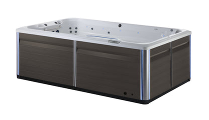 spa de nage endless pools R220 design exterieur moderne habillage premium et finitions mocha