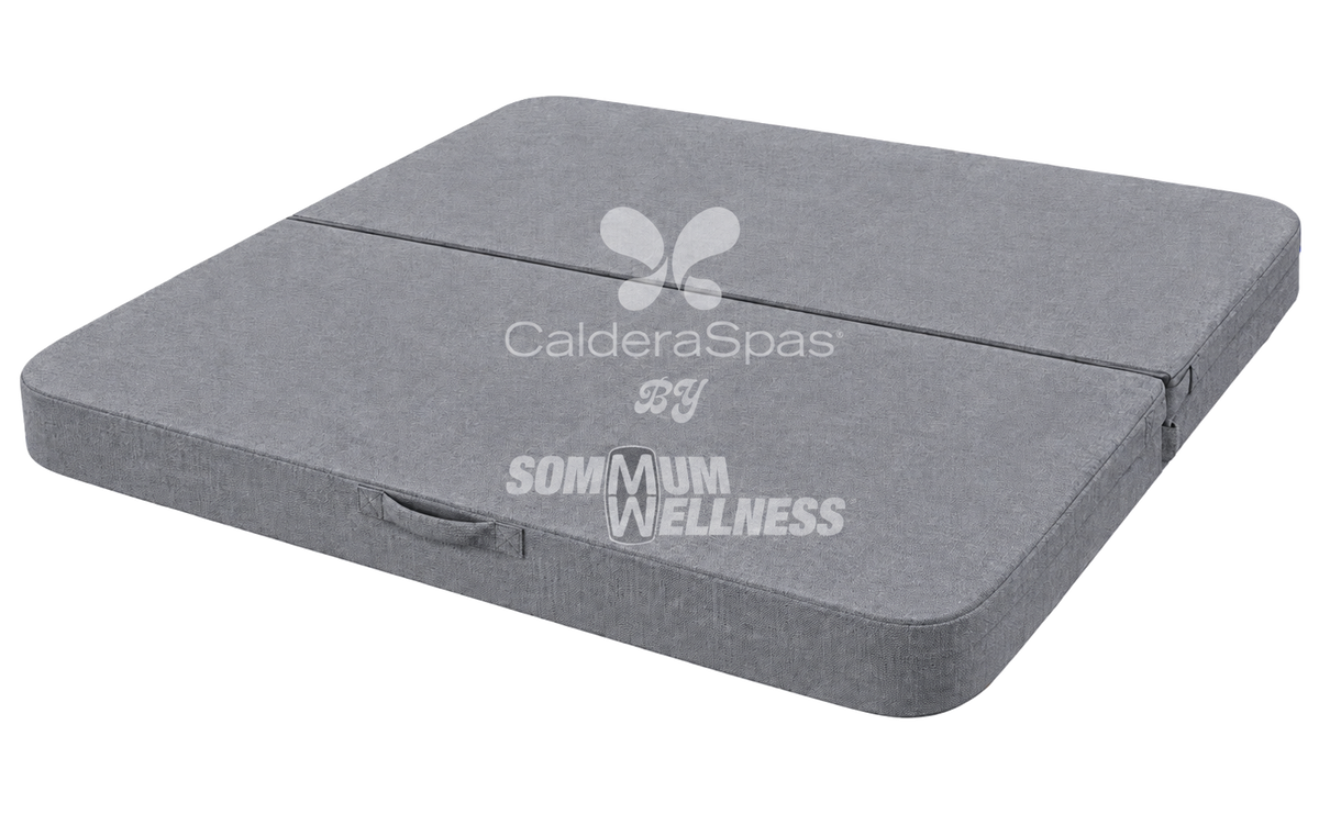 couverture de spa Caldera en tissu isolant, coloris gris clair