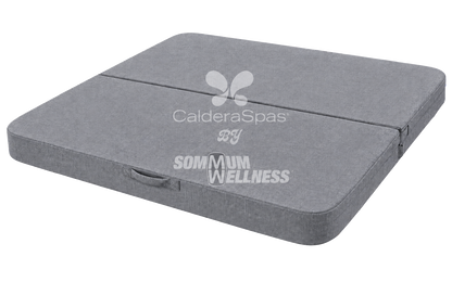 couverture de spa Caldera en tissu isolant, coloris gris clair