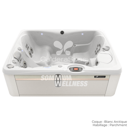 spa Caldera Paradise Kauai coque Blanc Arctique habillage Parchment
