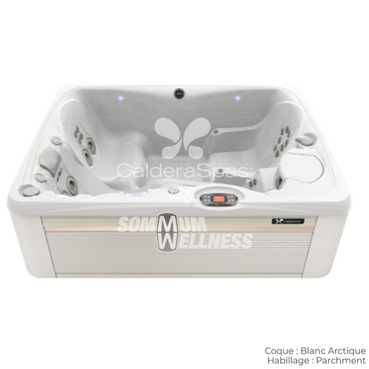 Spa Caldera Paradise Kauai coque Blanc Arctique habillage Parchment