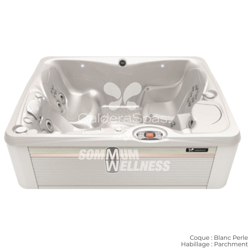 spa Caldera Paradise Kauai coque Blanc Perle habillage Parchment