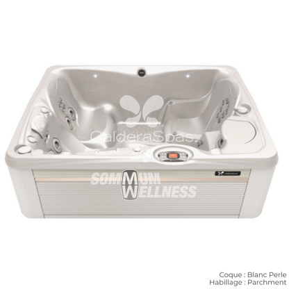 spa Caldera Paradise Kauai coque Blanc Perle habillage Parchment