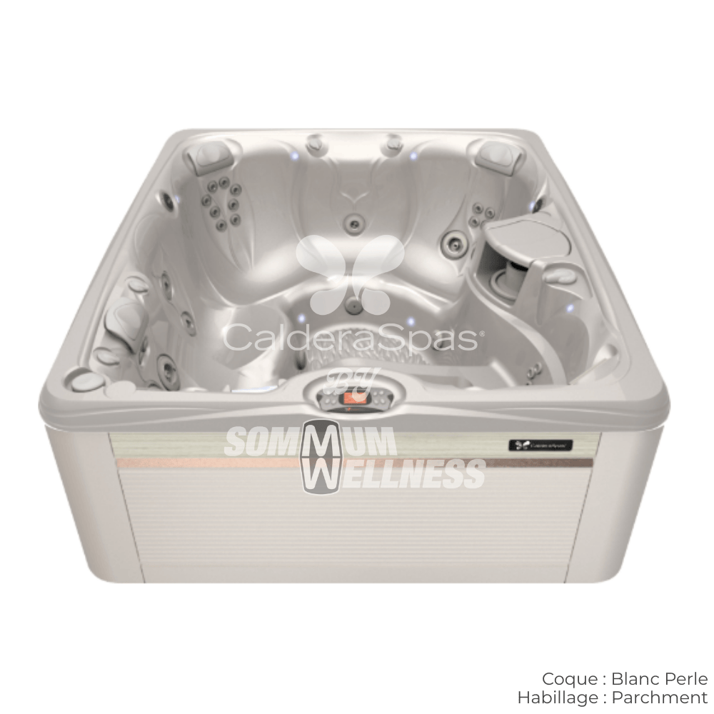 spa Caldera Martinique Blanc Perle habillage Parchment vue exterieure