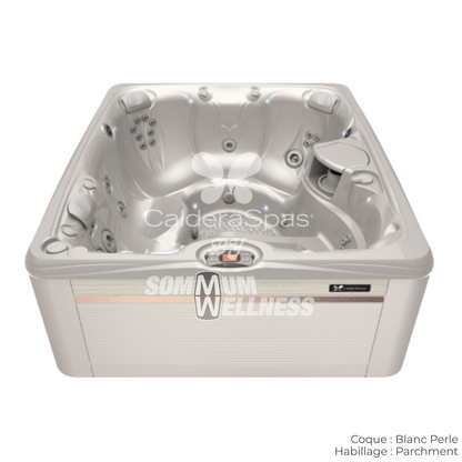 spa Caldera Martinique Blanc Perle habillage Parchment vue exterieure