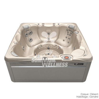 spa Caldera Reunion Serie Paradise 7 places coque Desert habillage Cendre