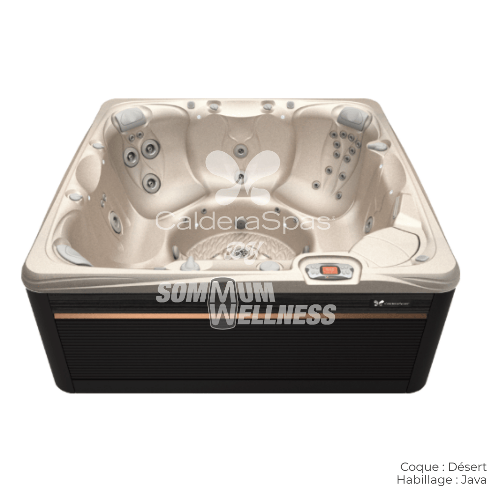 spa Caldera Reunion Serie Paradise 7 places coque Desert habillage Java