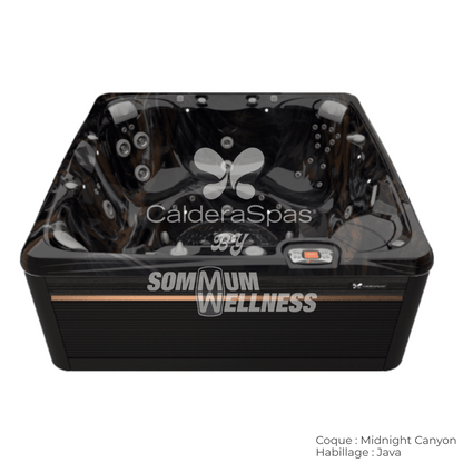 spa Caldera Reunion Serie Paradise 7 places coque Midnight Canyon habillage Java