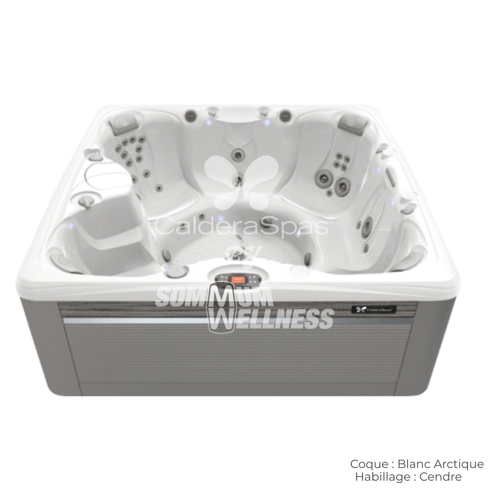 spa Caldera Salina Serie Paradise 7 places coque Blanc Arctique habillage Cendre