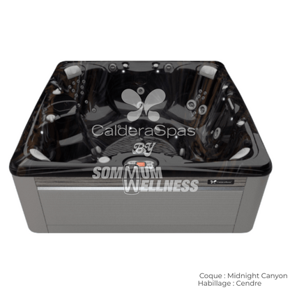 spa Caldera Salina Serie Paradise 7 places coque Midnight Canyon habillage Cendre