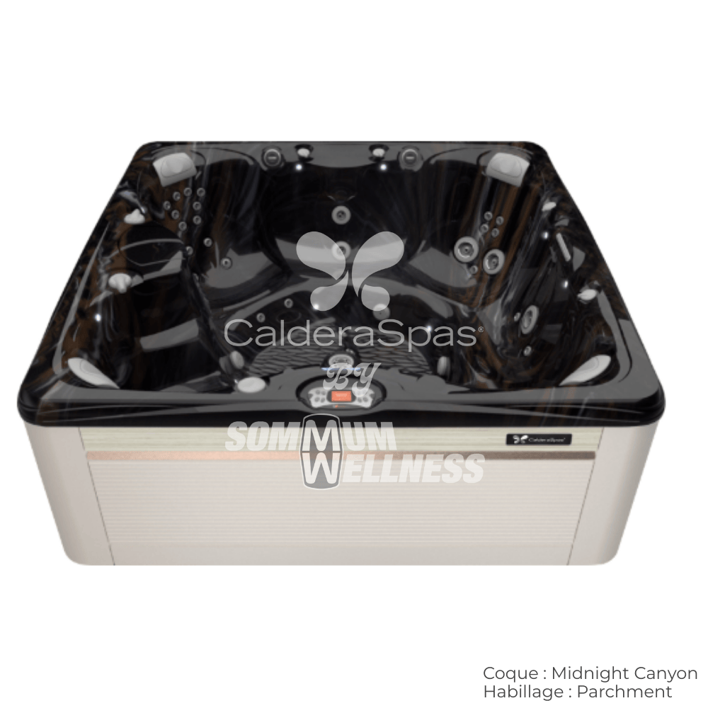 spa Caldera Salina Serie Paradise 7 places coque Midnight Canyon habillage Parchment