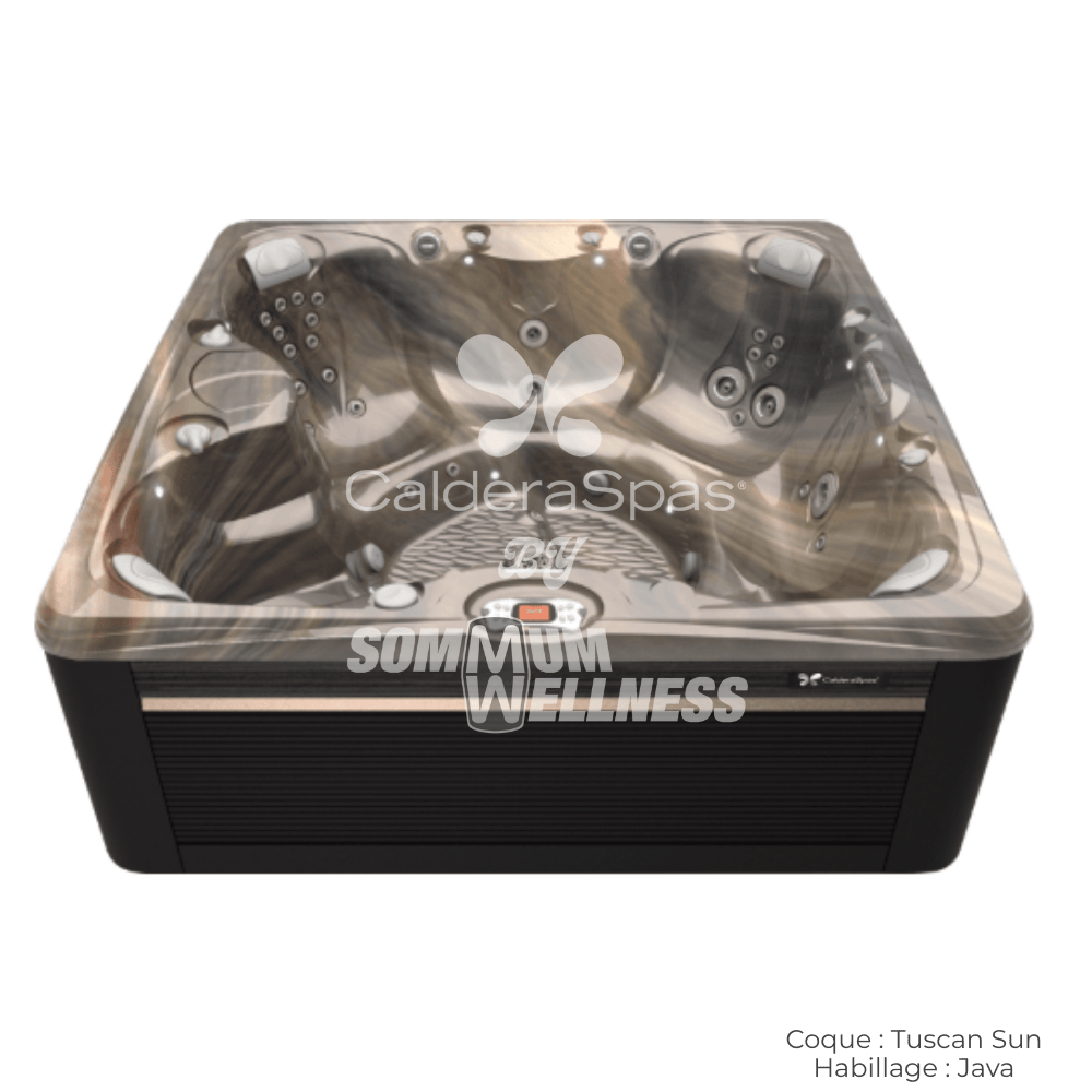 spa Caldera Salina Serie Paradise 7 places coque Tuscan Sun habillage Java