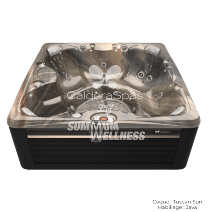 spa Caldera Salina Serie Paradise 7 places coque Tuscan Sun habillage Java