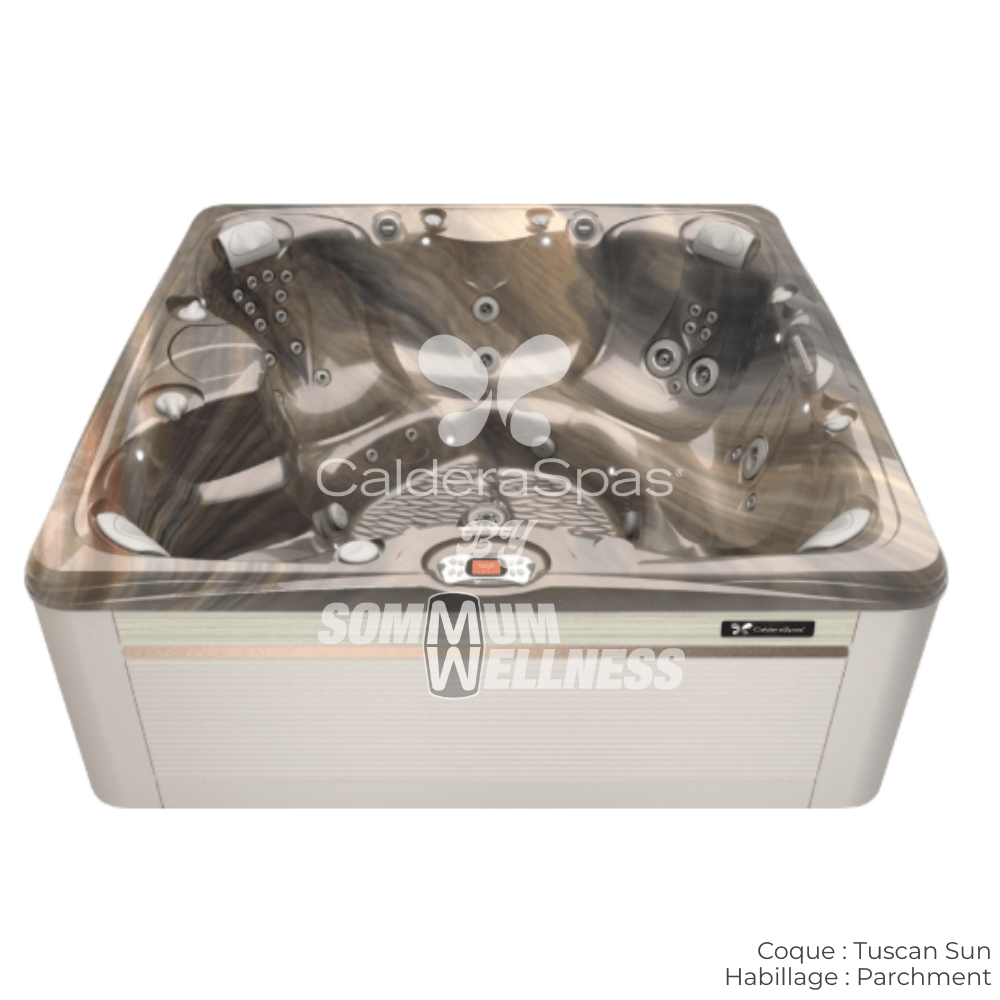 spa Caldera Salina Serie Paradise 7 places coque Tuscan Sun habillage Parchment