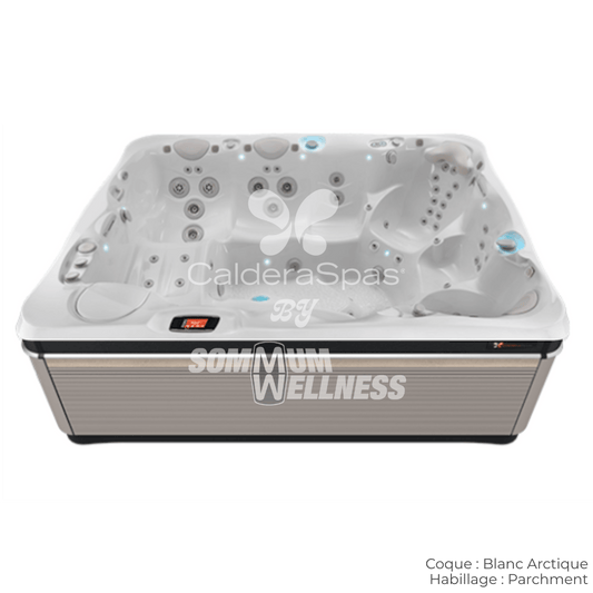 Spa Caldera Cantabria Utopia 8 places coque Blanc Arctique habillage Parchment