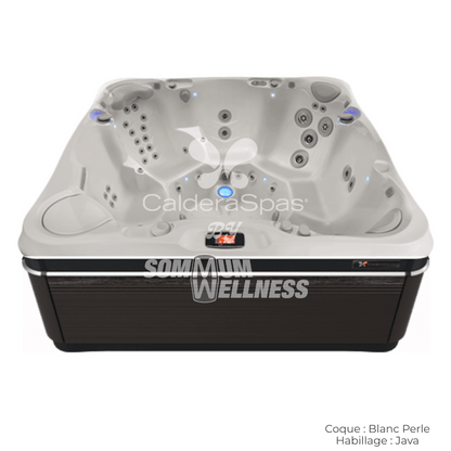 spa Caldera Florence 6 places coque Blanc Perle avec habillage Java série Utopia™