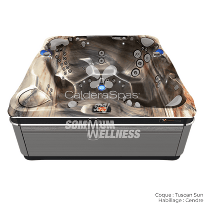 spa Caldera Florence 6 places coque Tuscan Sun avec habillage Cendre série Utopia™