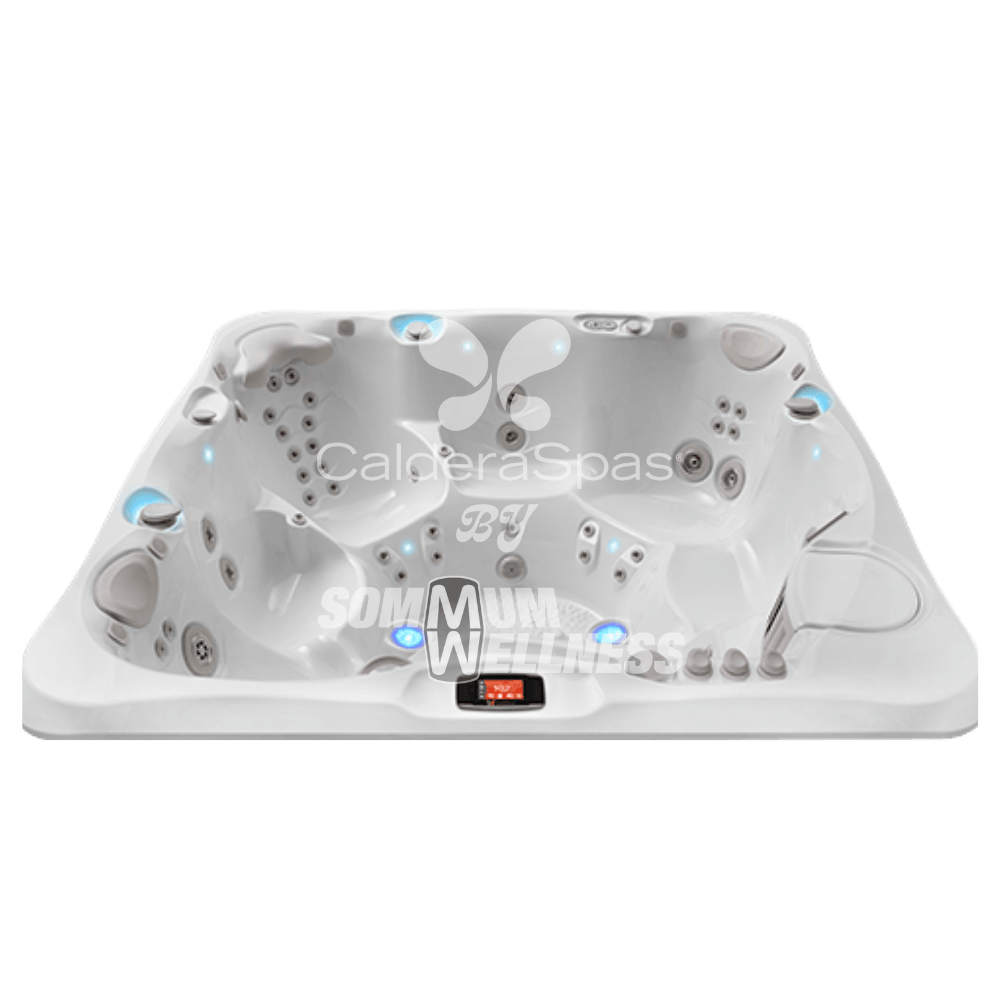 intérieur spa Caldera Utopia Geneva 6 places jets hydromassage thérapeutiques
