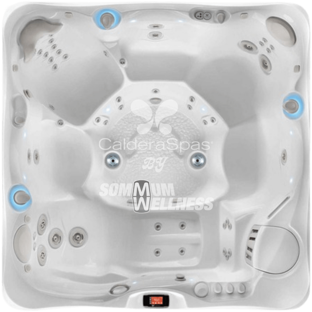 spa Caldera Utopia Geneva vue du dessus configuration 6 places ergonomiques
