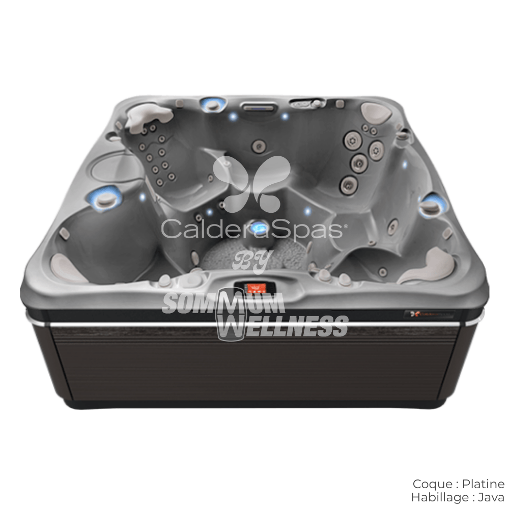 spa Caldera Niagara 7 places coque Platine et habillage Java avec sièges ergonomiques et massage thérapeutique