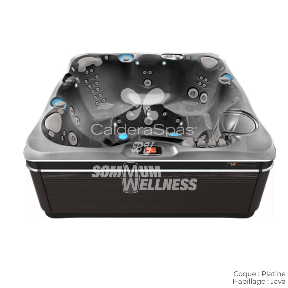 spa Caldera Tahitian Utopia 6 places coque Platine et habillage Java – modèle massage profond Atlas™